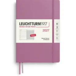 Kalender Leuchtturm1917 A5 vecka/notes Dusty Rose 2027
