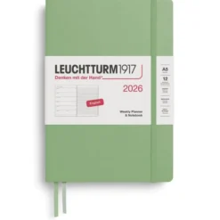 Kalender Leuchtturm1917 A5 vecka/notes Sage 2026