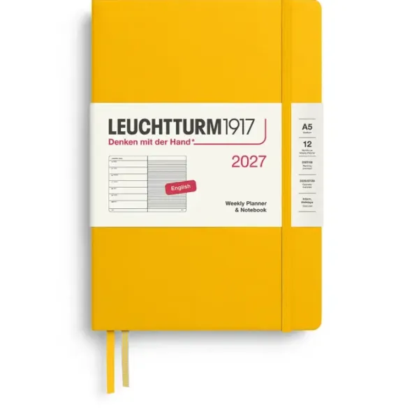 Kalender Leuchtturm1917 A5 vecka/notes Sunflower 2027