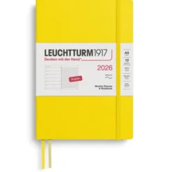Kalender Leuchtturm1917 A5 vecka/notes Soft Lemon 2026