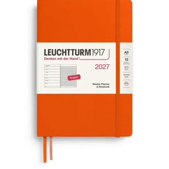 Kalender Leuchtturm1917 A5 vecka/notes Pumpkin 2027