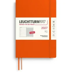 Kalender Leuchtturm1917 A5 vecka/notes Soft Pumpkin 2027