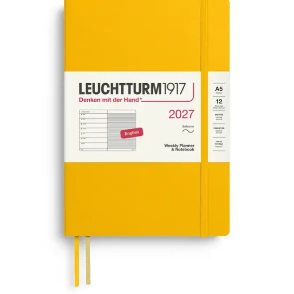 Kalender Leuchtturm1917 A5 vecka/notes Soft Sunflower 2027