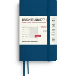 Kalender Leuchtturm1917 A6 vecka/notes Soft Indigo 2027