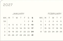 Kalender Leuchtturm1917 A6 vecka/notes Soft Indigo 2027