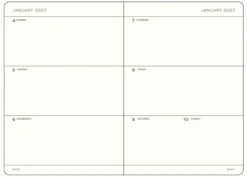 Kalender Leuchtturm1917 A5 Vecka/Uppslag Hard Sunflower 2027