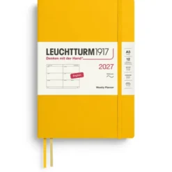Kalender Leuchtturm1917 A5 Vecka/Uppslag Soft Sunflower 2027