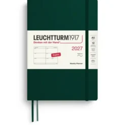 Kalender Leuchtturm1917 A5 Vecka/Uppslag Soft Forest Green 2027