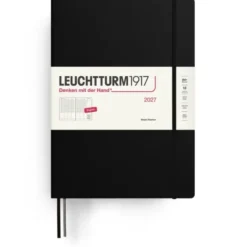 Kalender Leuchtturm1917 A4+ vecka/uppslag vertikal Black 2027