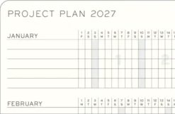 Kalender Leuchtturm1917 A5 vertikalt veckouppslag Black 2027
