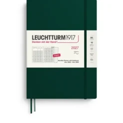 Kalender Leuchtturm1917 B5 Soft Månad/Uppslag 16m Forest Green 2027