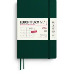 Kalender Leuchtturm1917 B6 Soft Månad/Uppslag 16m 2027 Forest Green