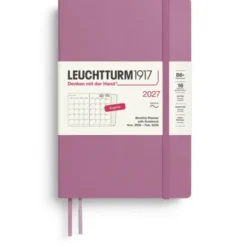 Kalender Leuchtturm1917 B6 Soft Månad/Uppslag 16m 2027 Dusty Rose