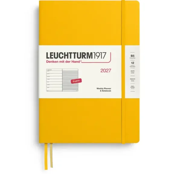 Kalender Leuchtturm1917 Weekly PLANNER & Noteb. 2027 B5 Sunflower