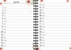 Kalender Life Planner 2027 A6 Floral