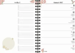 Kalender Life Planner 2027 A6 Floral