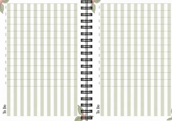 Kalender Life Planner 2026 A6 Floral