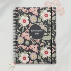 Kalender Life Planner 2026 A6 Floral
