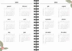 Kalender Life Planner 2026 A6 Floral