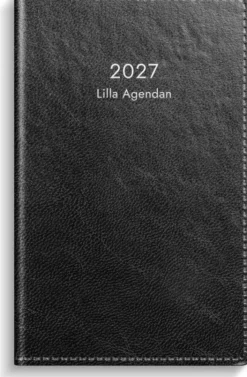 Kalender Lilla Agendan svart konstläder 2027