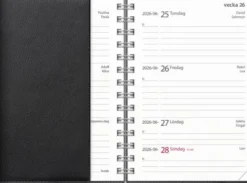 Kalender Lilla Studieåret Twist svart 2026-2027