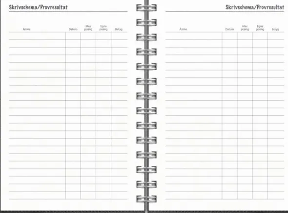 Kalender Lilla Studieåret Twist svart 2026-2027