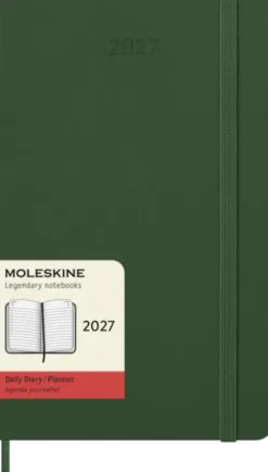 Kalender Moleskine Daily Hard Large Myrtle Green 2027