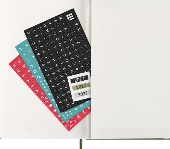 Kalender Moleskine Daily Hard Large Myrtle Green 2027