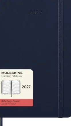 Kalender Moleskine Daily Hard Large Sapphire Blue 2027