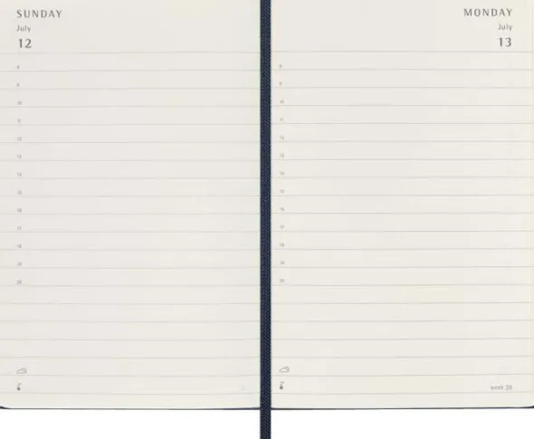 Kalender Moleskine Daily Hard Pocket Sapphire Blue 2026