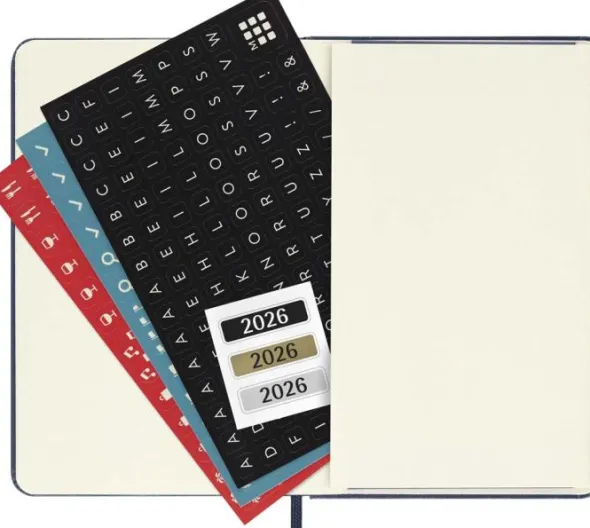 Kalender Moleskine Daily Hard Pocket Sapphire Blue 2026