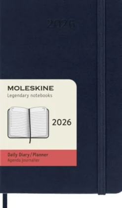 Kalender Moleskine Daily Hard Pocket Sapphire Blue 2026