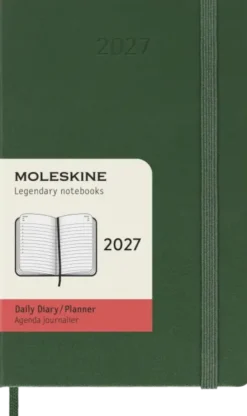 Kalender Moleskine Daily Hard Pocket Myrtle Green 2027
