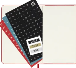 Kalender Moleskine Daily Hard Pocket Red 2027