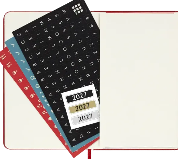 Kalender Moleskine Daily Hard Pocket Red 2027