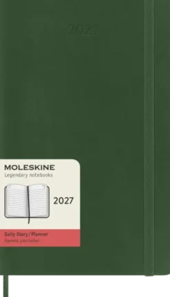 Kalender Moleskine Daily Soft Large Myrtle Green 2027