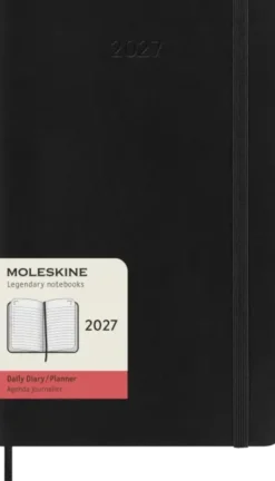 Kalender Moleskine Daily Soft Large Black 2027