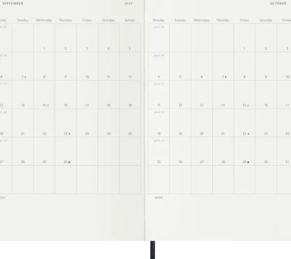 Kalender Moleskine Daily Soft Large Sapphire Blue 2027