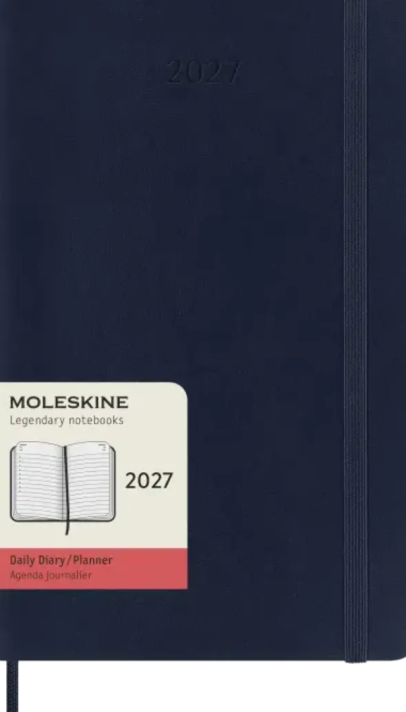 Kalender Moleskine Daily Soft Large Sapphire Blue 2027