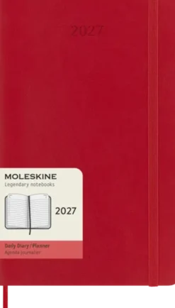 Kalender Moleskine Daily Soft Large Red 2027