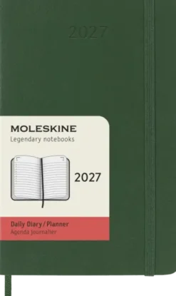 Kalender Moleskine Daily Soft Pocket Myrtle Green 2027