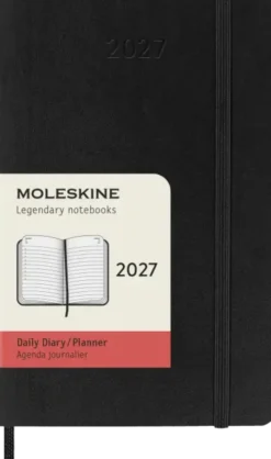 Kalender Moleskine Daily Soft Pocket Black 2027