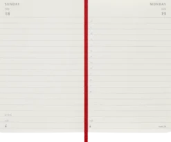 Kalender Moleskine Daily Soft Pocket Red 2027