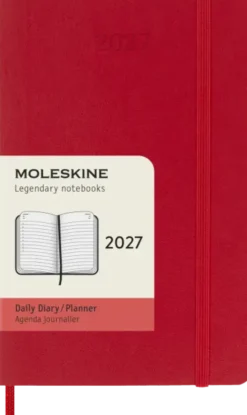 Kalender Moleskine Daily Soft Pocket Red 2027