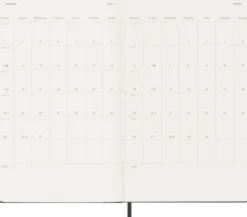 Kalender Moleskine Horizontal Weekly Black hard Large 2027