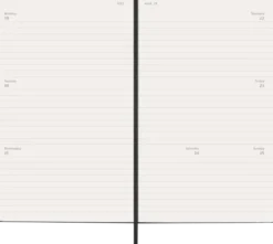 Kalender Moleskine Horizontal Weekly Black hard Large 2027