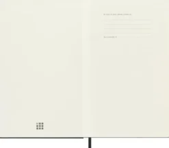 Kalender Moleskine Horizontal Weekly Black Hard Large 26/27