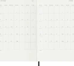 Kalender Moleskine Horizontal Weekly Black Soft Large 2027