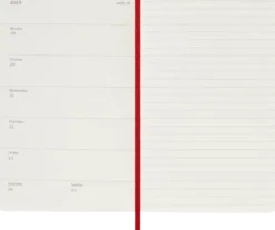 Kalender Moleskine Weekly Notebook Red Soft Pocket 2027
