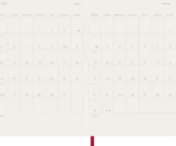 Kalender Moleskine Weekly Notebook Red Soft Pocket 2027